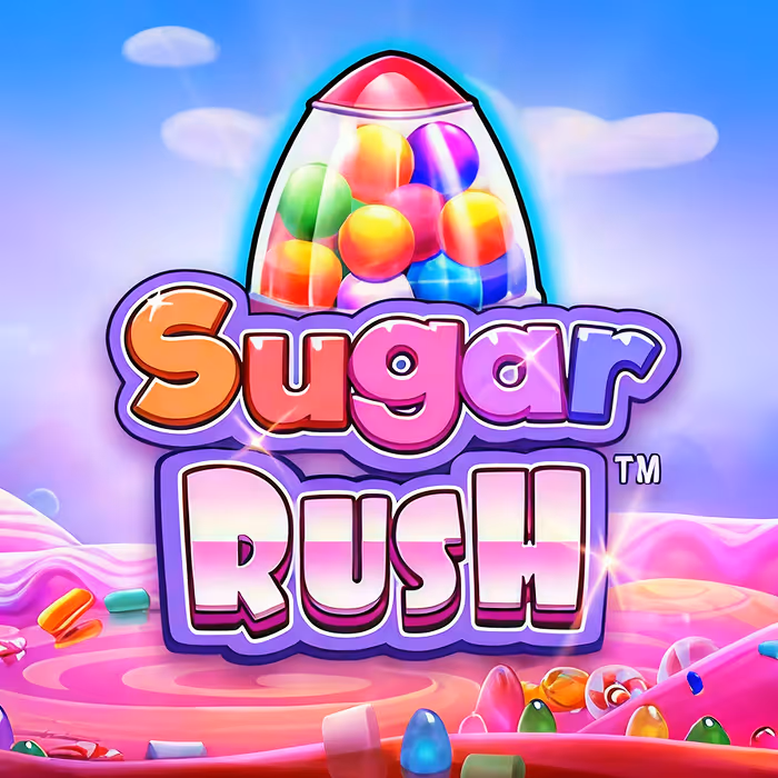 Sugar Rush slot game with sweet treats and cluster pays mechanics